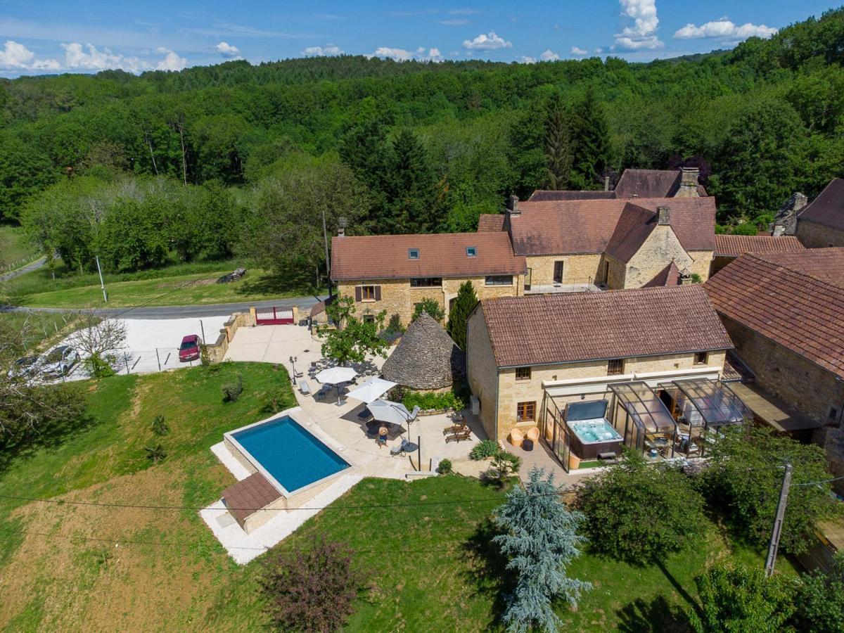 Le Four A Pain, Gite Avec Piscine Et Spa Proche Sarlat Marquay Exteriér fotografie